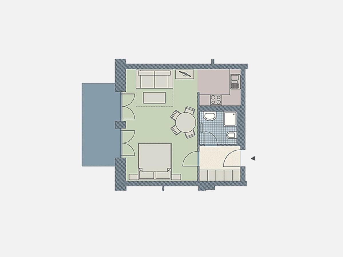 Kaiservillen Heringsdorf - 1-Raum-Ferienwohnung Mit Terrasse D103 Εξωτερικό φωτογραφία